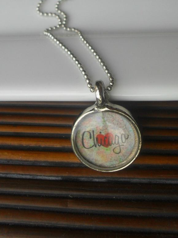 Chicago Map Necklace