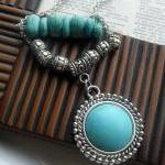 Bohemian Styled Turquoise Pendant Necklace