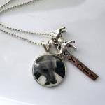 Pet Photo Necklace Hand Stamped